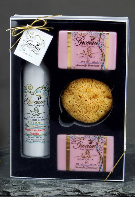 Lotion, Soaps and Sponge Gift Set