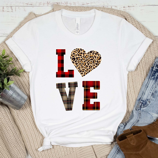 Love, Leopard Graphic Tee