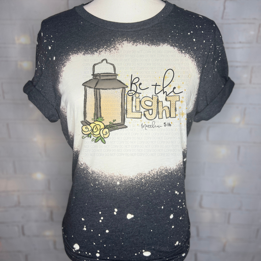 Be The Light Bleached Graphic Tee