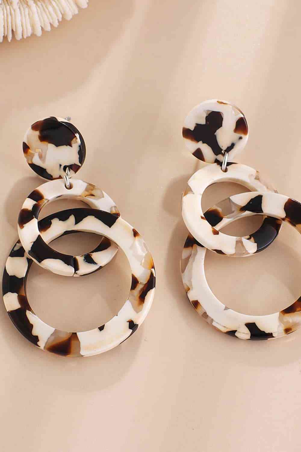 Acrylic Double-Hoop Earrings